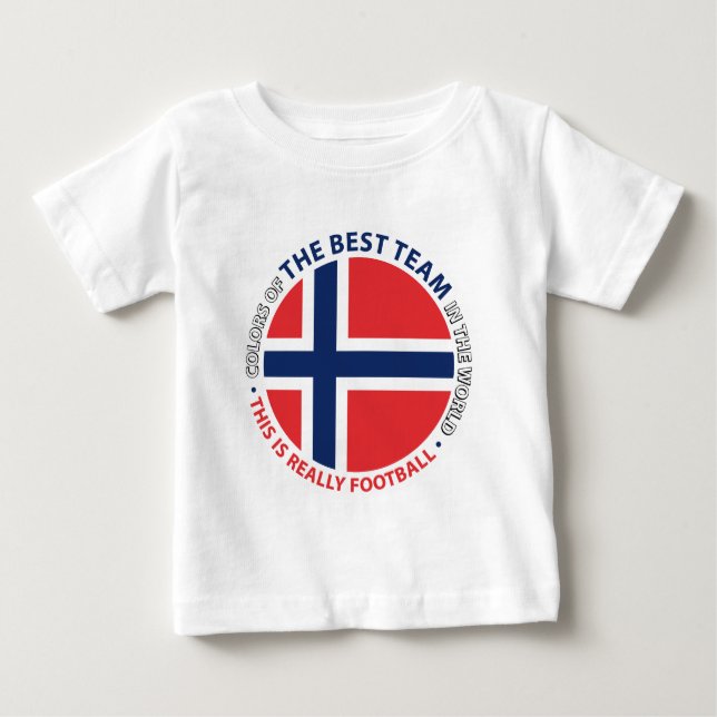 Camiseta Para Bebê Norge Norway Art Shield (Frente)
