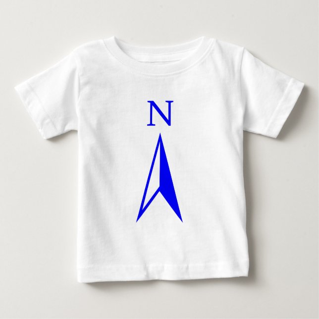 Camiseta Para Bebê Norte (Frente)
