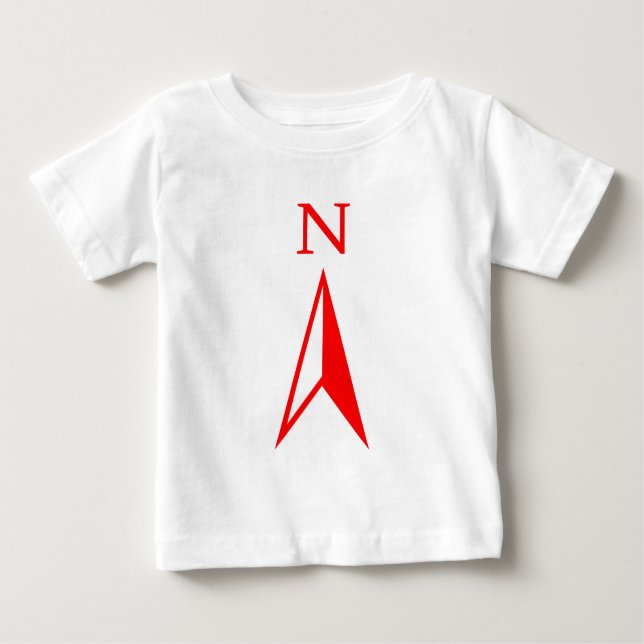 Camiseta Para Bebê Norte (Frente)