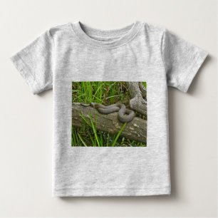Camiseta Para Bebê Norte de Cobra de Água do no Log de Vários Itens