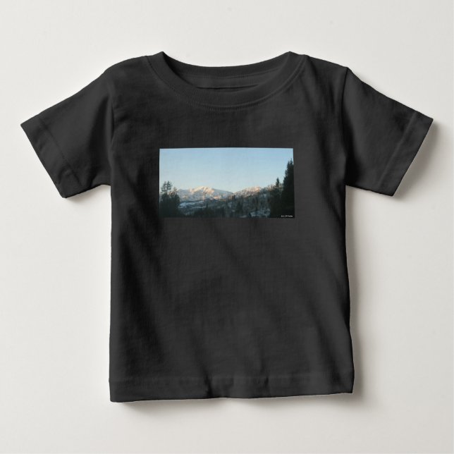 Camiseta Para Bebê Northern Rocky Mountain Forest (Frente)