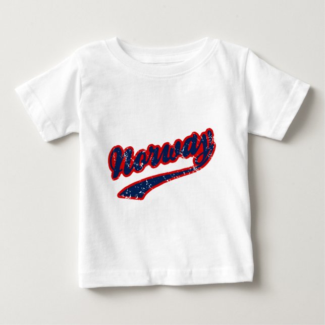 Camiseta Para Bebê Noruega (Frente)