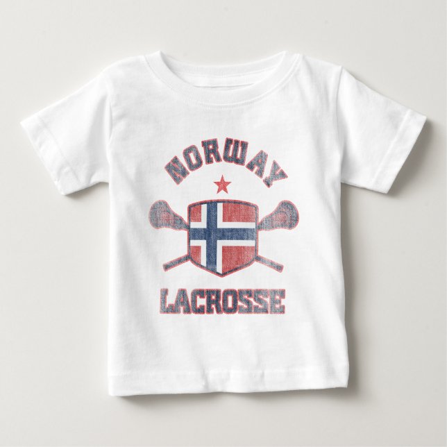 Camiseta Para Bebê Noruega-Vintage (Frente)