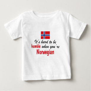 Camiseta Para Bebê Norueguês humilde