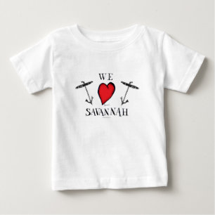 Camiseta Para Bebê nós amamos o savana
