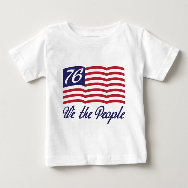 Camiseta Para Bebê Nós as pessoas 76 (Frente)