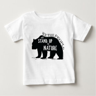 Camiseta Para Bebê Nós que as pessoas representam acima a natureza -