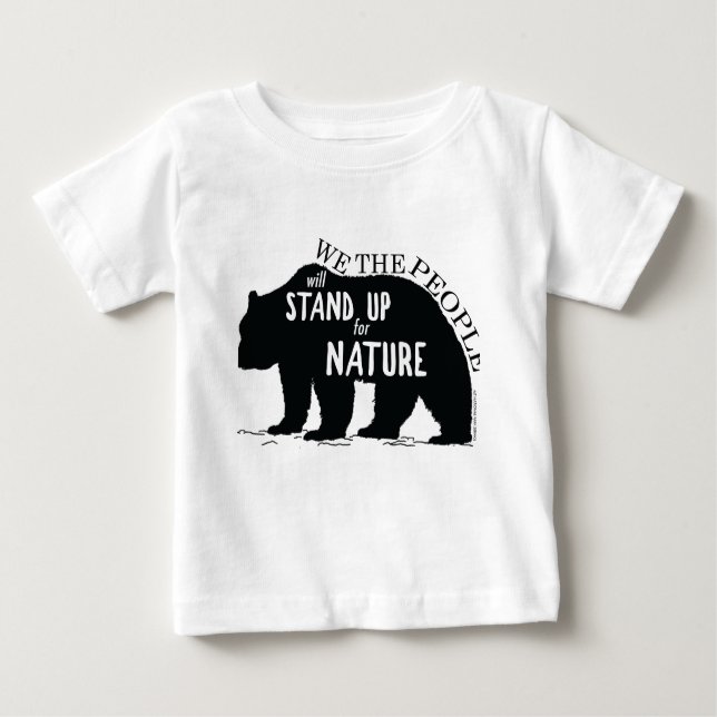 Camiseta Para Bebê Nós que as pessoas representam acima a natureza - (Frente)
