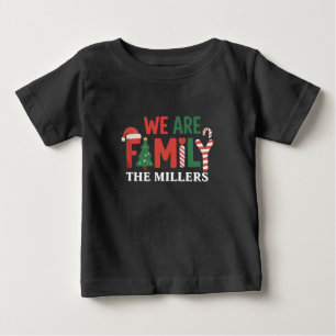 Camiseta Para Bebê Nós somos Família Personalizada Casal Família Nata