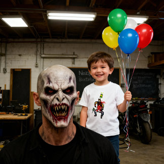 Camiseta Para Bebê Nosey Robot Fan Adventure Shirt