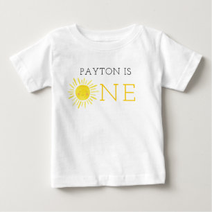 Camiseta Para Bebê Nossa Pequena Garota da Primeira Festa de anivers