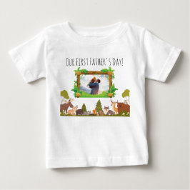 Camiseta Para Bebê Nossa Primeira Camiseta de Bebê do Dia dos Pais