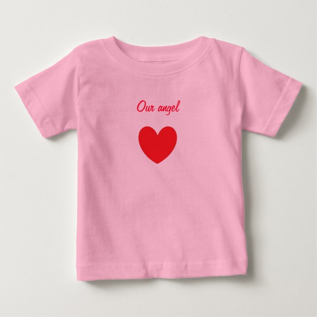 Camiseta Para Bebê Nosso anjo (Frente)