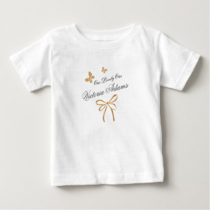 Camiseta Para Bebê Nosso Chuveiro de Bebê Adorável