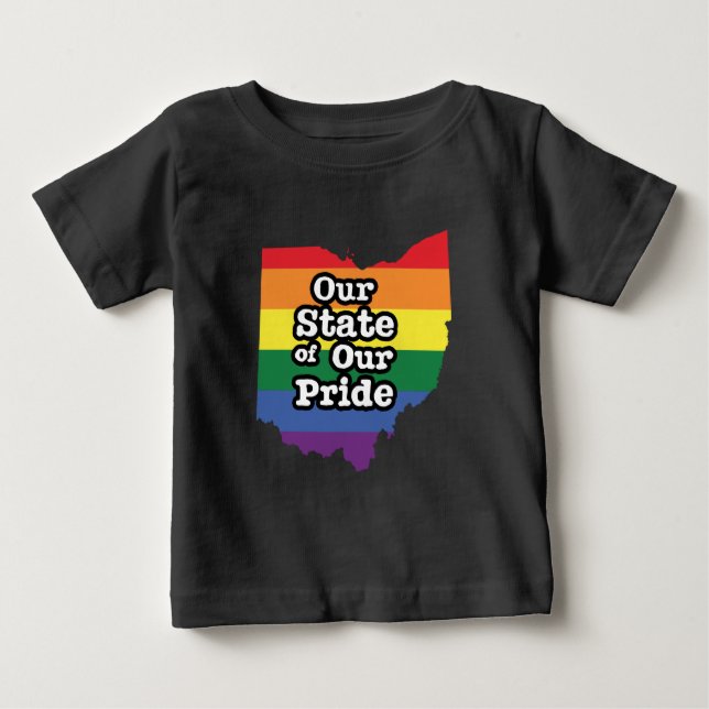 Camiseta Para Bebê Nosso Estado de Orgulho| Ohio (Frente)