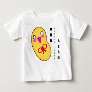 Camiseta Para Bebê Nosso Pequeno Jelly Bean Feliz Motto