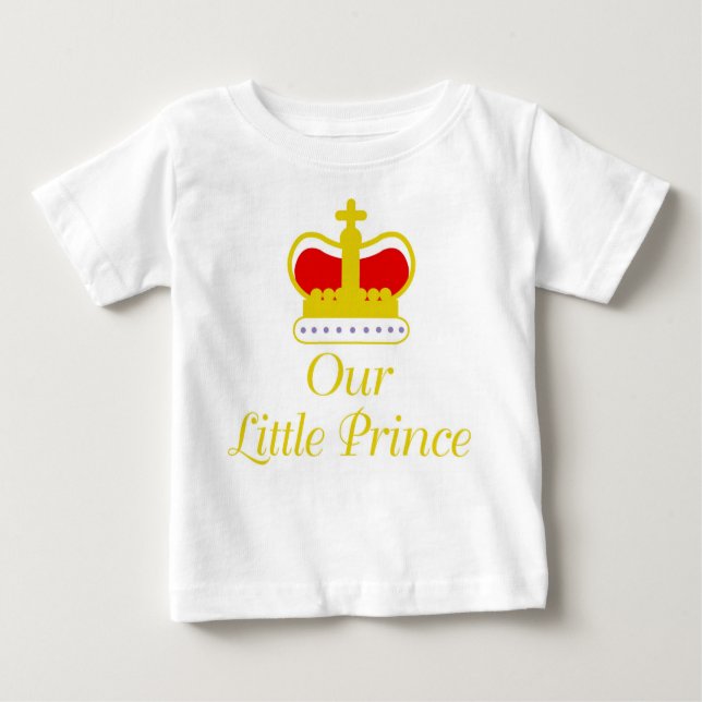 Camiseta Para Bebê Nosso Pequeno Príncipe (Frente)