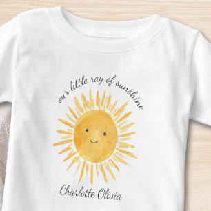 Camiseta Para Bebê Nosso Pequeno Raio De Sol
