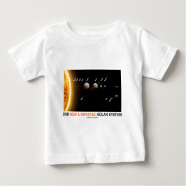 Camiseta Para Bebê Nosso sistema solar novo e melhorado (humor