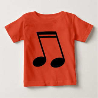 Camiseta Para Bebê Notas Musicais Feitas Como Semiquavers