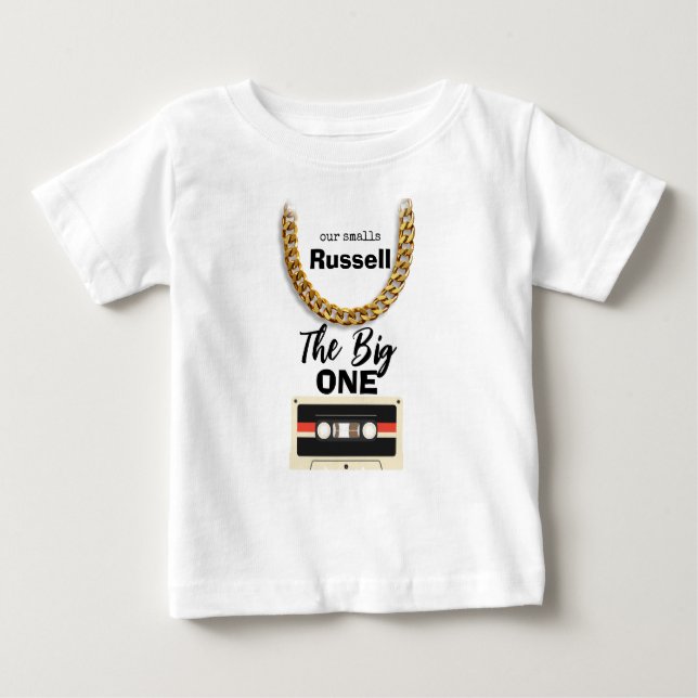 Camiseta Para Bebê Notorious One 1st Birthday (Frente)