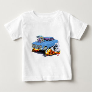 Camiseta Para Bebê Nova 1962-65 clara - carro azul