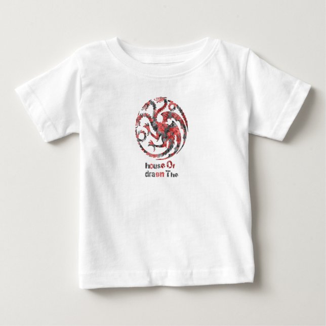 Camiseta Para Bebê nova design para a família de dragões (Frente)