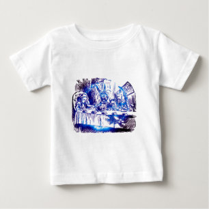 Camiseta Para Bebê Nova do azul de Alice