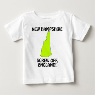 Camiseta Para Bebê Nova Hampshire - Fora, Inglaterra!