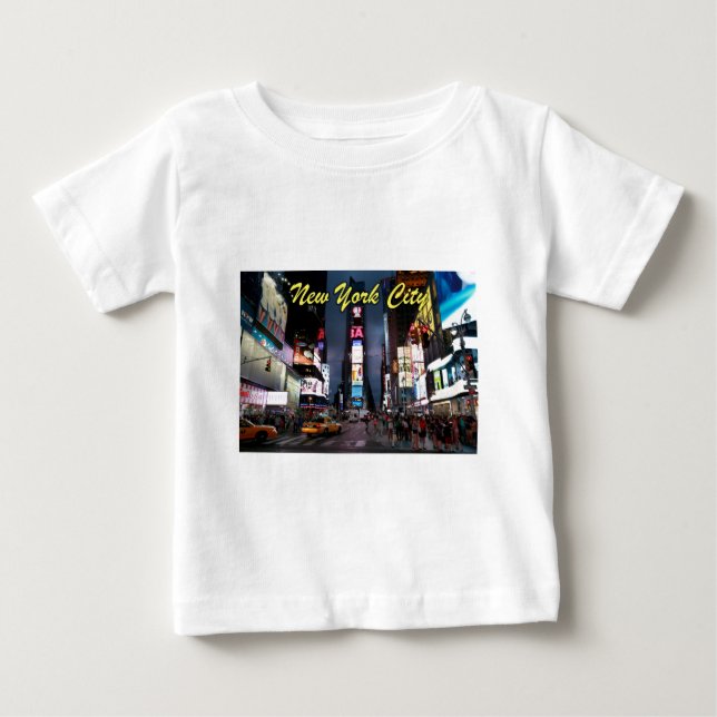 Camiseta Para Bebê Nova Iorque da Times Square Ultimate (Frente)