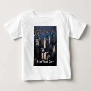 Camiseta Para Bebê Nova Iorque Inferior de Manhattan
