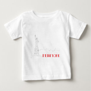 Camiseta Para Bebê Nova Iorque, Legal Estátua da Liberdade