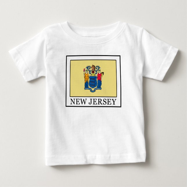 Camiseta Para Bebê Nova Jersey (Frente)