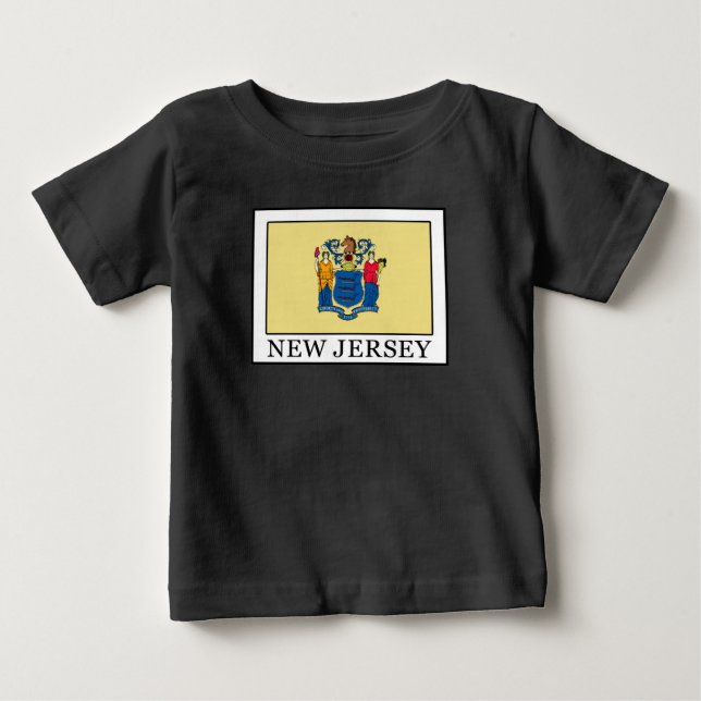 Camiseta Para Bebê Nova Jersey (Frente)