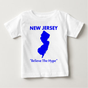 Camiseta Para Bebê Nova Jersey - Acredite no Hype
