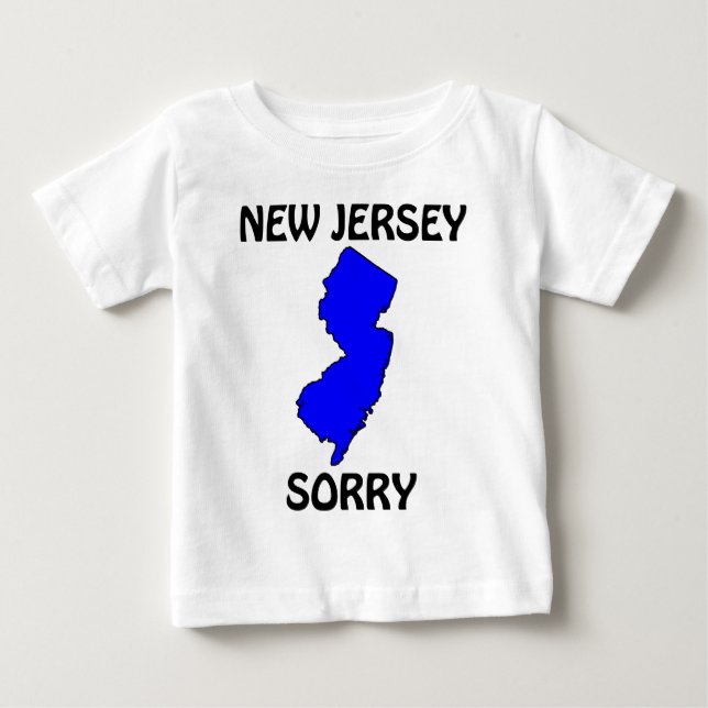 Camiseta Para Bebê Nova Jersey - Desculpe (Frente)