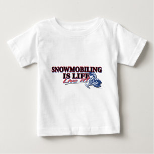 CAMISETA PARA BEBÊ NOVA-MOTO-DE-NEVE-É-VIDA