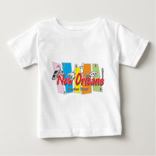Camiseta Para Bebê Nova Orleans - Retro-look