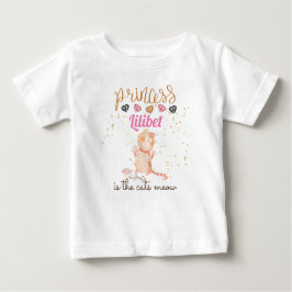 Camiseta Para Bebê Nova Princesa Lilibet Cute Kitten Chamada Baby