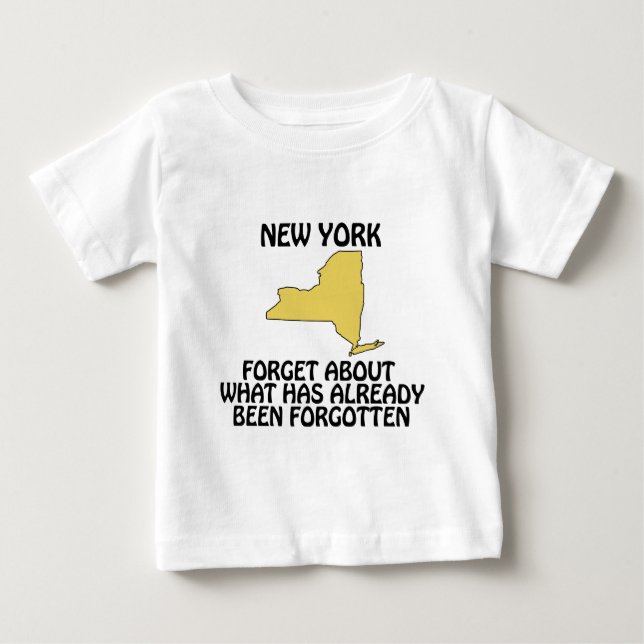 Camiseta Para Bebê Nova York - Esqueça O Que Já Foi (Frente)