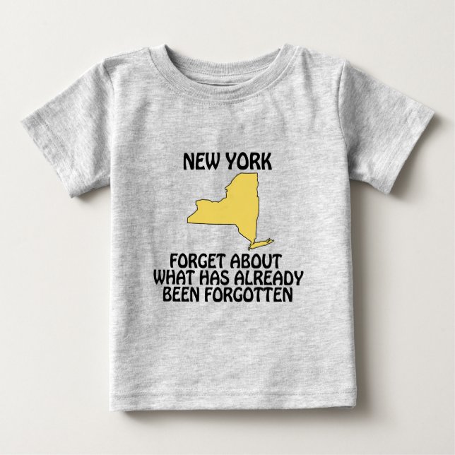 Camiseta Para Bebê Nova York - Esqueça O Que Já Foi (Frente)
