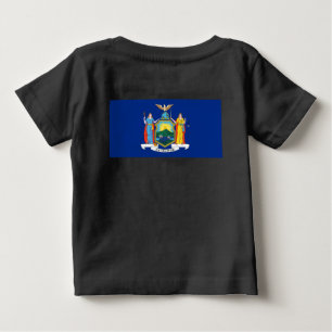 Camiseta Para Bebê Nova York: O Estado Imperial, Bandeira da Grande M