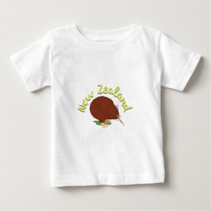 Camiseta Para Bebê Nova Zelândia