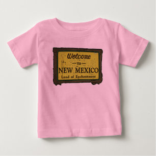 Camiseta Para Bebê Novo México recebe sinais de boas-vindas
