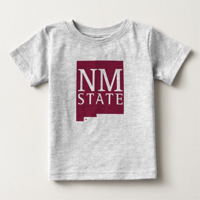 Camiseta Para Bebê Novo México State (Frente)