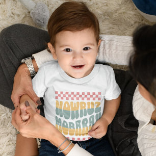 Camiseta Para Bebê Nowruz Mobarak Feliz Ano Novo Persa