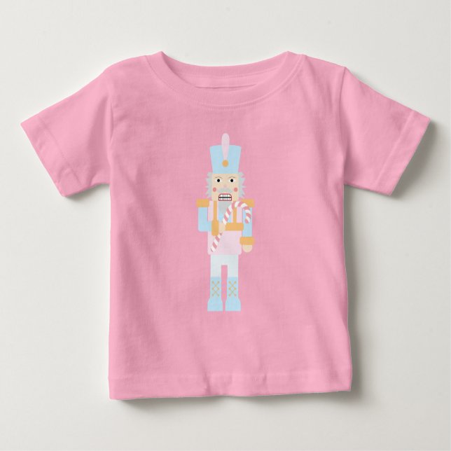Camiseta Para Bebê Noz-cracker com canas doces (Frente)