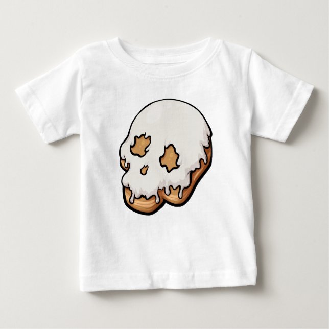 Camiseta Para Bebê Noz-de-cabeça Doce (Frente)