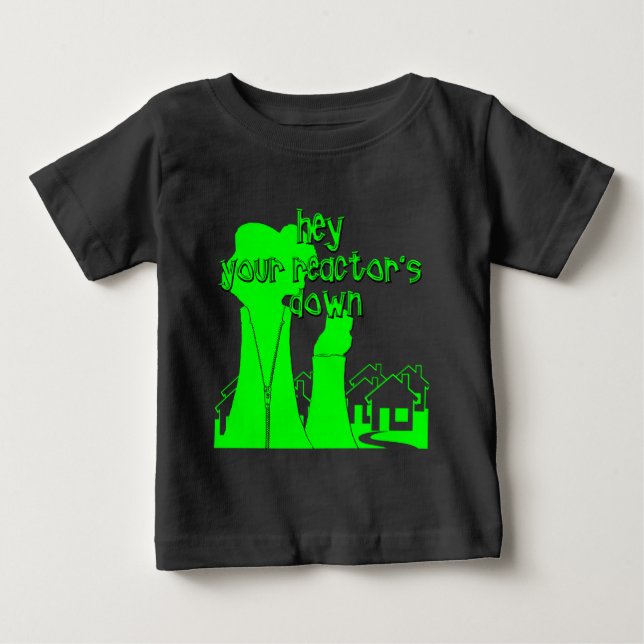 Camiseta Para Bebê Nuclear Engraçado (Frente)
