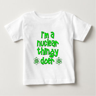Camiseta Para Bebê nuclear engraçado